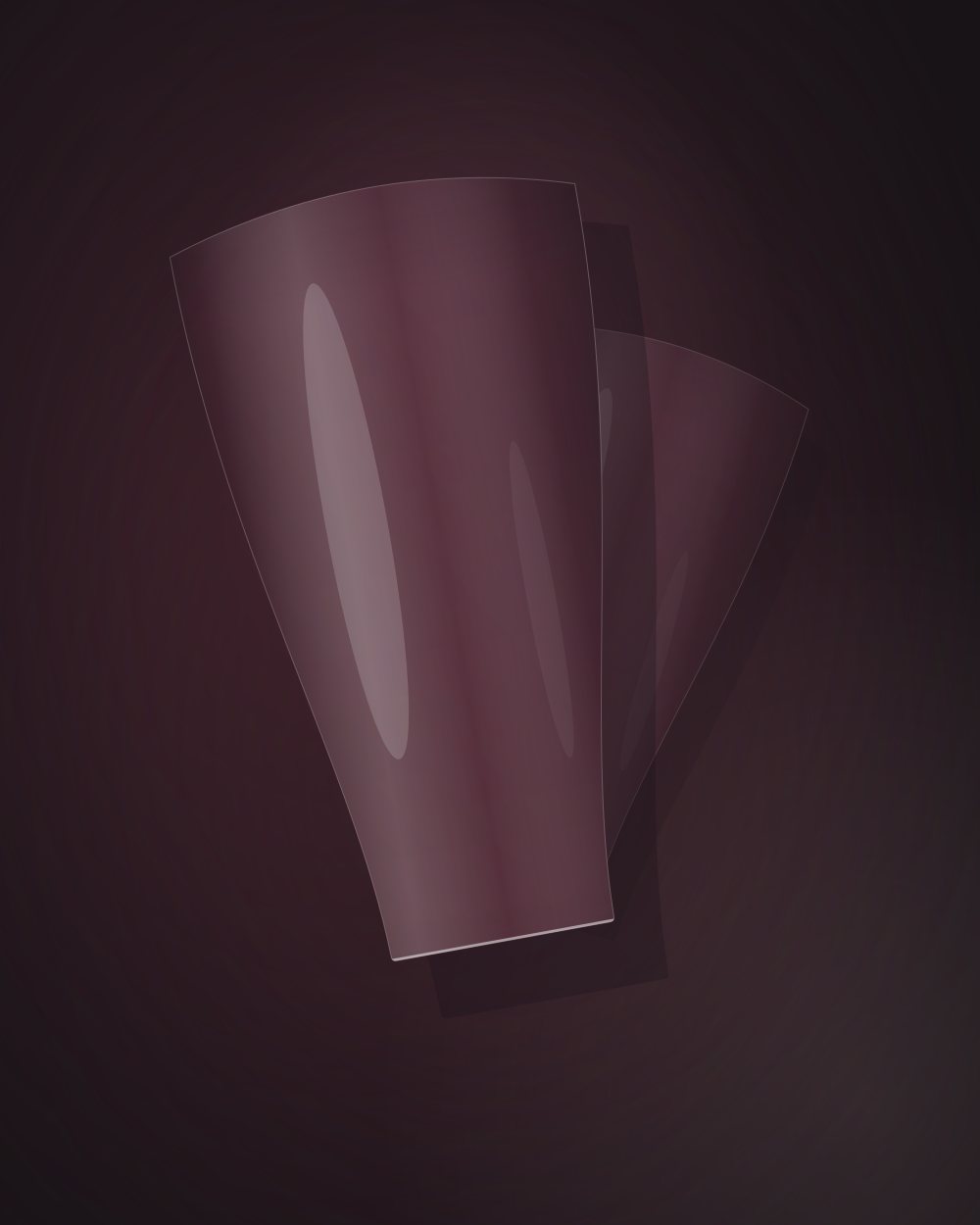 Acrylic colour powder, coffin shape