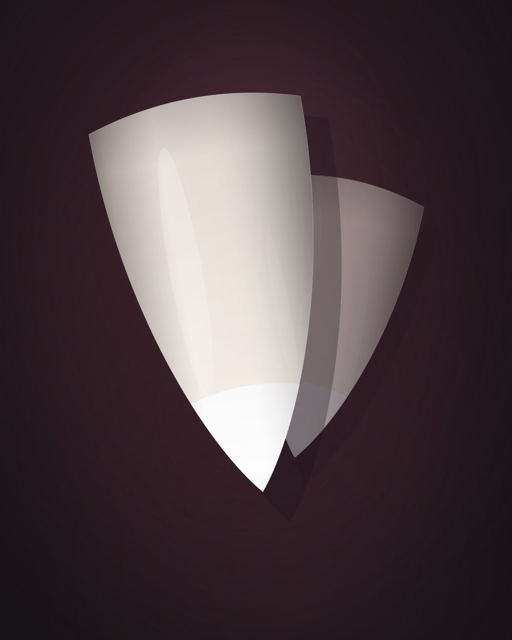 French finish, almond shape