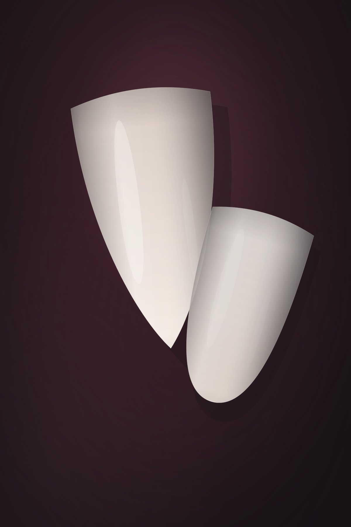 Almond nail tip in a soft translucent BIAB builder gel finish over a natural nail bed